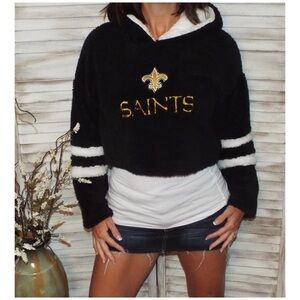 New Orleans Saints Fleur de Lis Sherpa Hoodie 2219